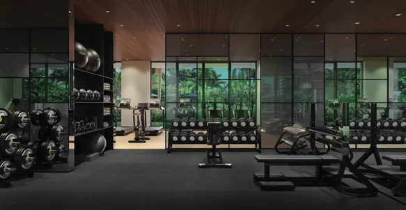 Academia do RIIO by Piero Lissoni operada pela Companhia Athletica com equipamentos Technogym